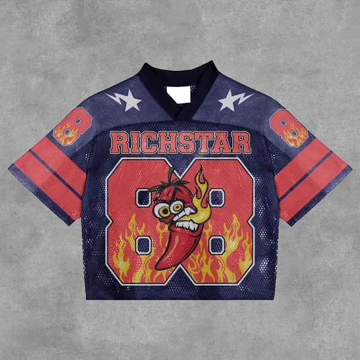 Vintage Rich Star NO.8 Graphics Blokecore Blokette Football V-neck (Purple Edition) Football V-Neck Retro Summer Trendy Baseball Jersey Shirt Gift For Him Gift For Her Birthday, Baseball Jersey Outfit, AOP Merch, Outfit for Baseball Shirt Fan