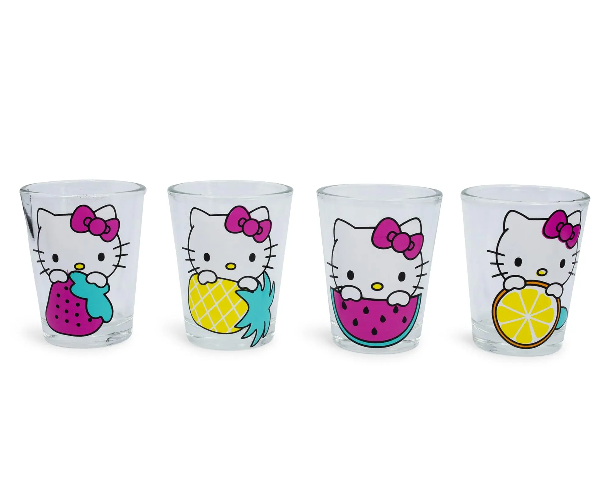 Hello Kitty 1.5-Ounce Mini Shot Glasses | Set of 4 Hello Kitty 1.5-Ounce Mini Shot Glasses | Set of 4