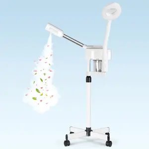 Segawe Professional 2 in 1 Facial Steamer with 5X Magnifying Lamp for Face Cleaning Ozone Face Steamer Hot Mist Function for Home Spa Beauty Equipment