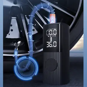 Tire Inflator Portable Air Compressor - 180PSI & 20000mAh, Accurate Pressure LCD Display, 3X Fast Inflation for Cars, Bikes & Motorcycle Tires, Balls Autos Vehicle