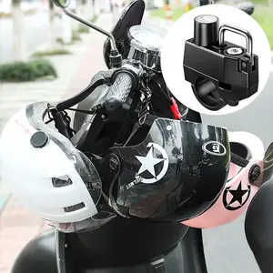 1 Set Anti-theft Helmet Lock Security Portable 7/8'' 22mm For Motorcycle Handlebar Lock Motorcycle Supplies