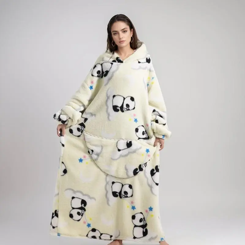 Cozy Hoodie Blanket, Extra Large Wearable Fleece Blanket Hoodie, Comfortable Oversized Hoodie Blanket With Kangaroo Pockets, Machine Washable, Halloween, Christmas Gifts for Women and Men