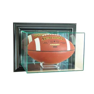 Perfect Cases  Wall Mounted Football Display case- Black