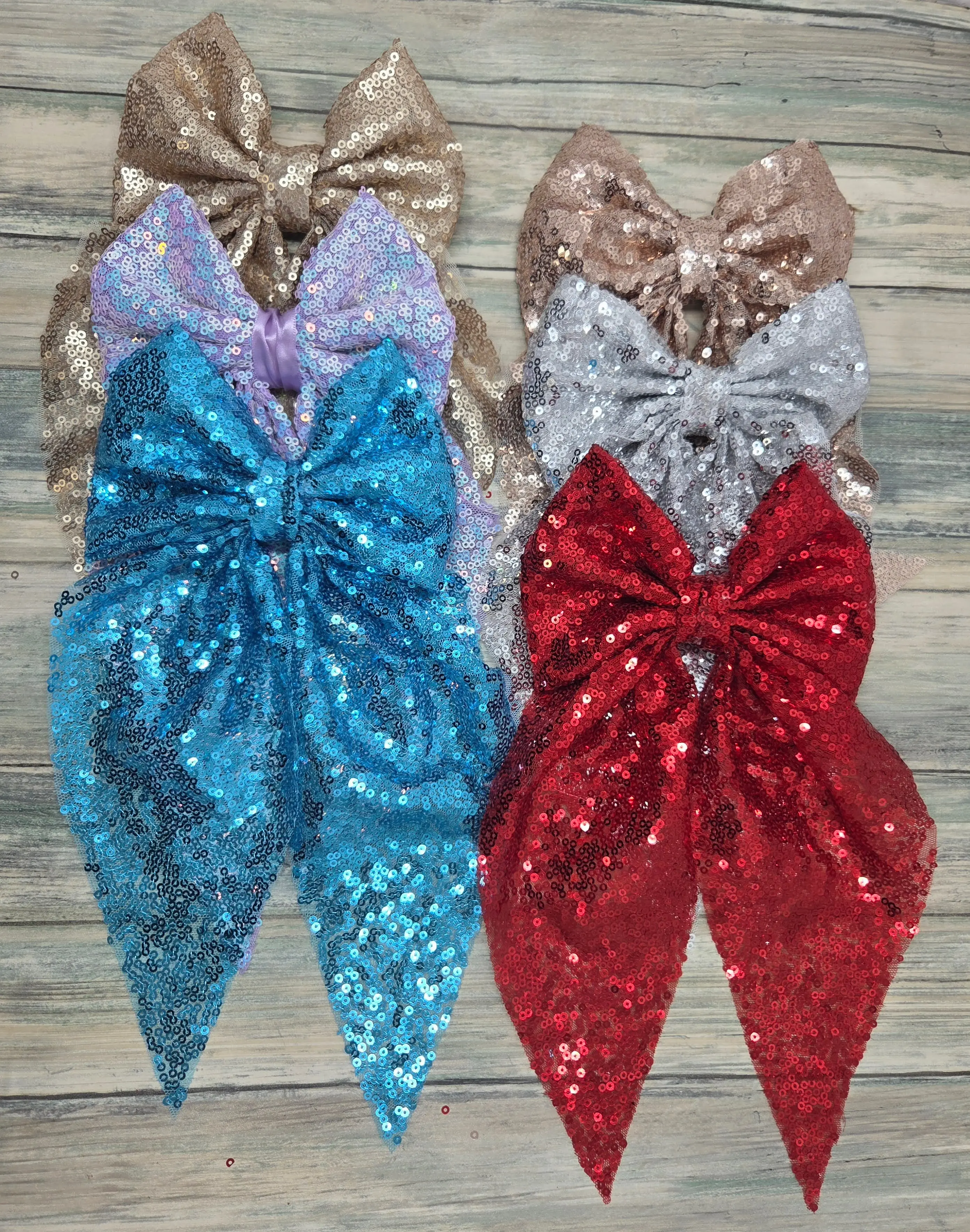 Sequin Coquette Bow, 6 different colors