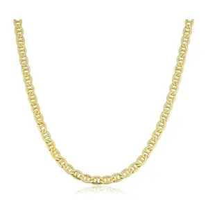 Fremada 14k Yellow Gold Filled Men's 5mm Mariner Link Chain Necklace