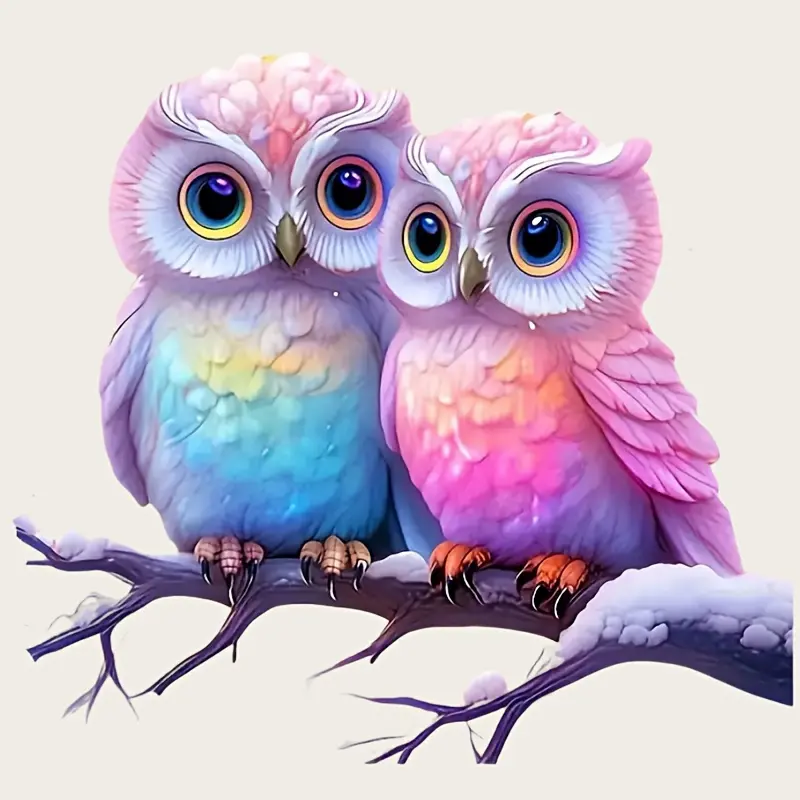 Cute Pink Owl Enthusiasts Exquisite Stickers, High Quality Vinyl Waterproof Stickers Exquisite Car Stickers/Motorcycle/Truck/Laptop Enhanced Decorative Stickers, Smooth Scratch resistant Cover - Bringing You irresistible charm!