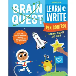 Brain Quest Learn to Write: Pen Control, Tracing, Shapes, and More by Workman Publishing [Paperback Book]