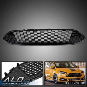 Black Front Upper Bumper Mesh Grille Fit For 2015-2018 Ford Focus S SE F1EZ8200B