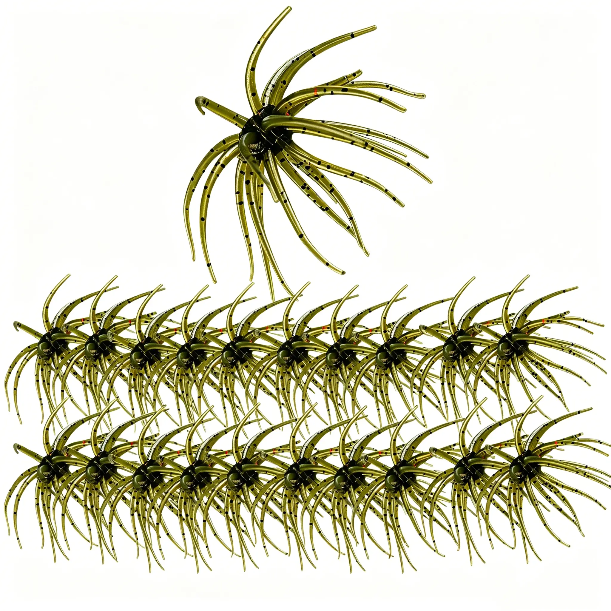 20PCS Fishing Lures for Freshwater – Realistic Sea Urchin Bait, Floating Artificial Fishing Lures with Lifelike Details, Durable Soft Bass Baits