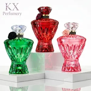 Luxury Gemstone Perfume Set Gift for Him & Her – Luxury 3-Piece Crystal Bottles– Ruby, Emerald & Pink Crystal Bottles | Long-Lasting His & Hers Fragrance | Perfect Valentine’s Day Gift