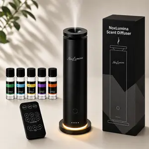 Scent Diffuser kit | Covers an area of ​​up to 1500 square feet | Cold-Air Diffusion Technology with | Touch and remote control | night light with 3 brightness levels | timer switch