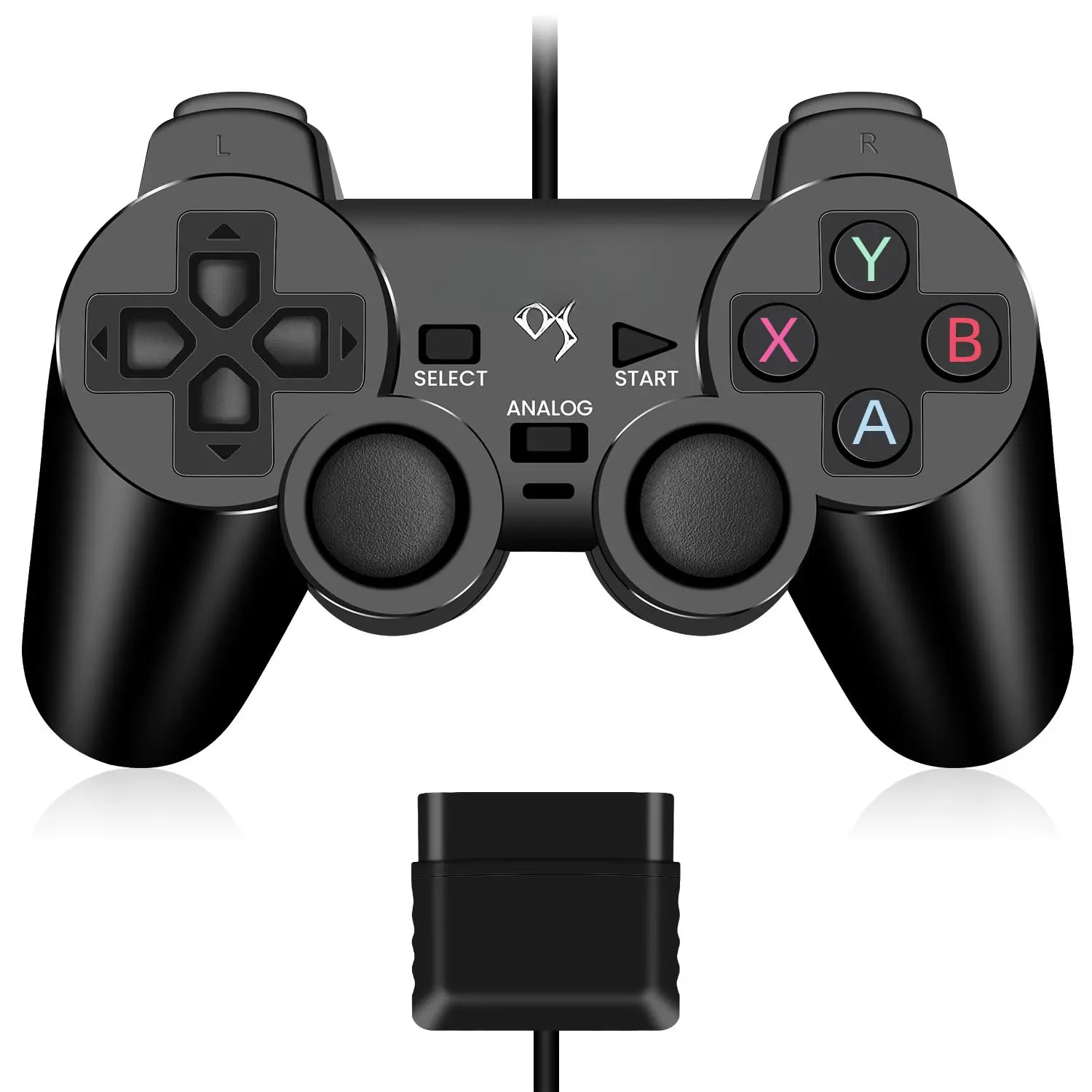 Wired Analog Controller Gamepad Joystick Joypad for   PS2 PS1 PS One PSX Console Dual Shock Vibration Video Games