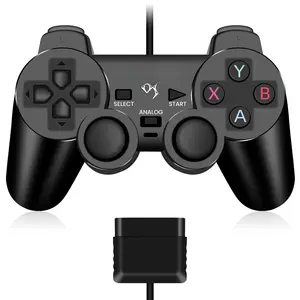 Wired Analog Controller Gamepad Joystick Joypad for   PS2 PS1 PS One PSX Console Dual Shock Vibration Video Games