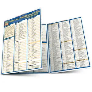 QuickStudy Medical Abbreviations & Acronyms Laminated Reference Guide by Corinne Linton 8.5 x 11.0 inches 6 Pages Essential for Medical Students and Professionals