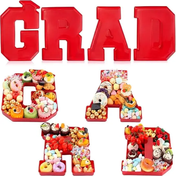 4 Pcs grad- red