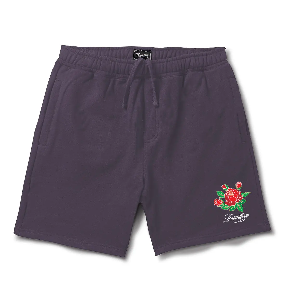 Men's Fleece Shorts, Casual Heavyweight 450gsm Cotton Blend Loungewear with Colorado-Style Embroidered Artwork
