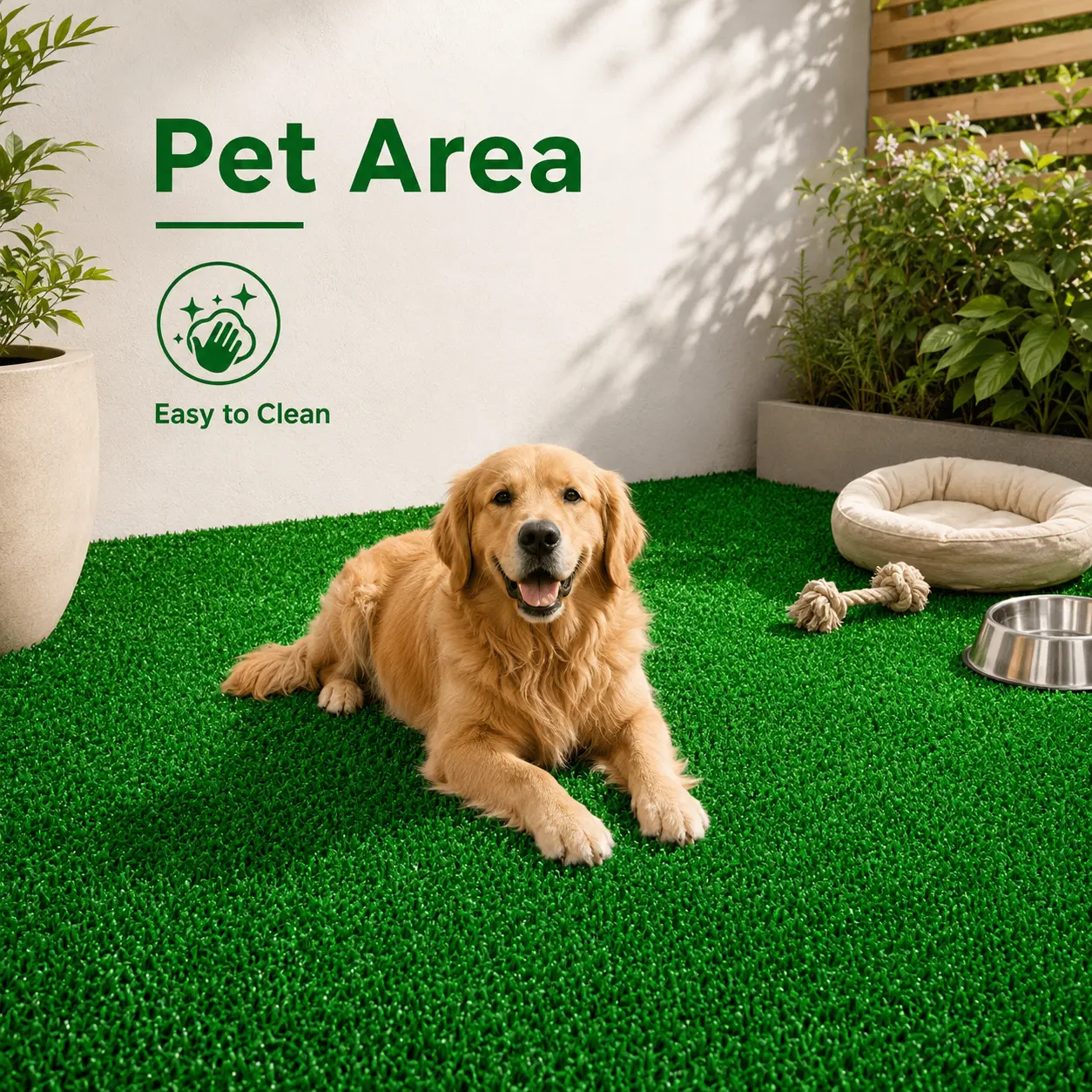 Artificial Grass Turf (3*32FT to 6*25FT, 10 Sizes), 0.4" Pile Height Synthetic Mat with Bonus Installation Kit, Realistic Decorative Carpet for Patio, Backyard, Pet Area
