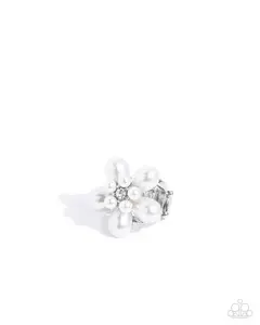 Showstopping Pearls - White Pearl Silver Ring - Paparazzi