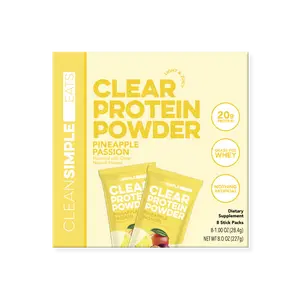Clear Protein Powder: Pineapple Passion (8 Single Serving Stick Packs) Clear Protein Powder: Pineapple Passion (8 Single Serving Stick Packs)