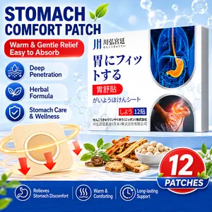 (Buy One, Get One Free) Herbal Gastrointestinal Soothing Patches (12-Pack) — Gentle Daily Wellness Support: Easy-to-Use Patches for All-Day Comfort