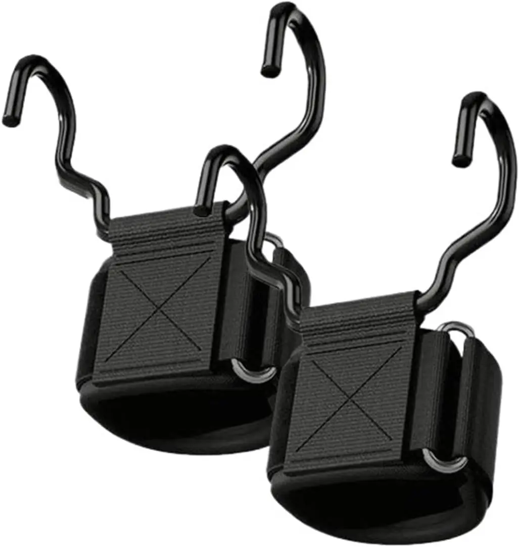 1Pair Weight Lifting Grips with Wrist Wraps Hand-Bar Strap Gym Fitness Pull-Ups Power Gloves