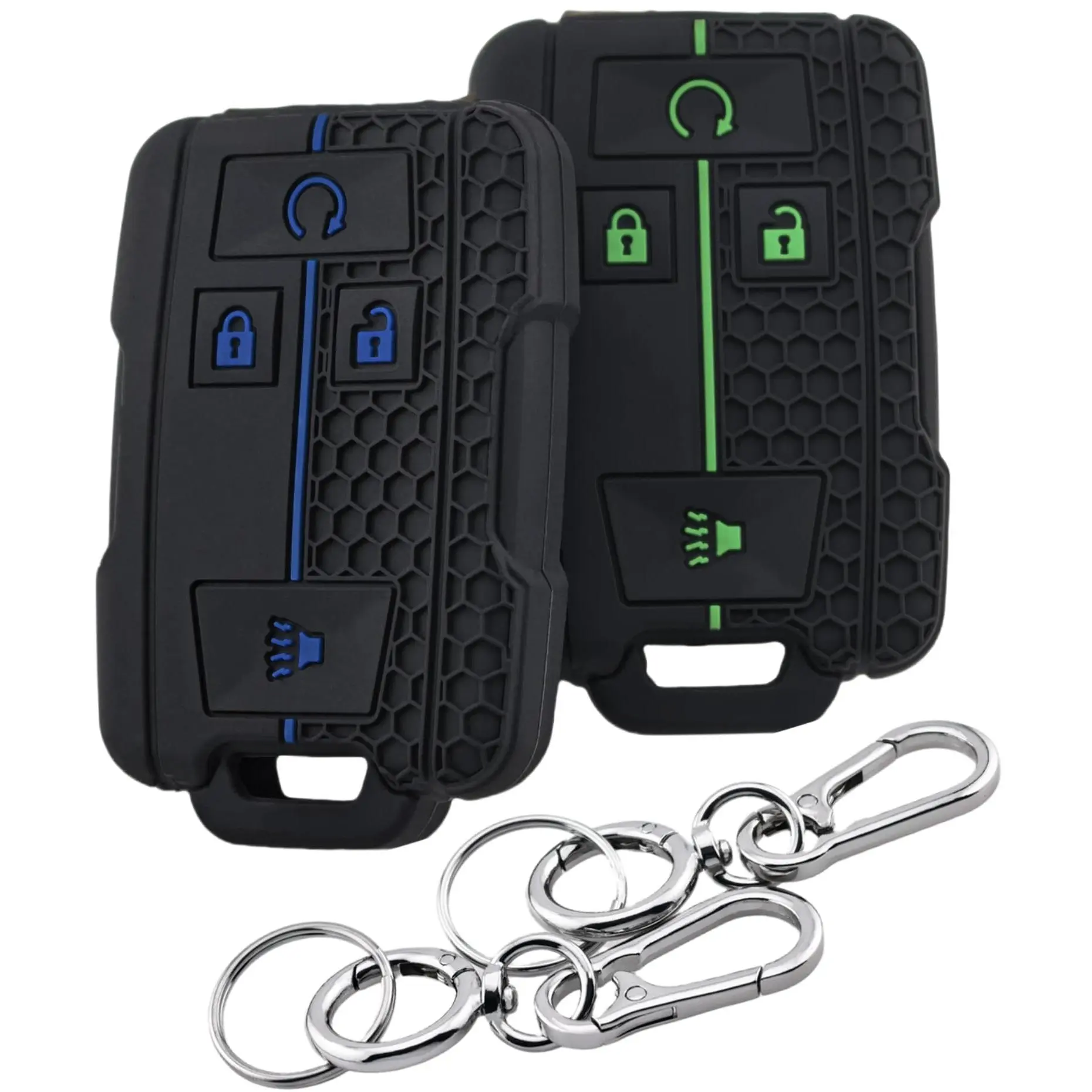 Black with Blue/Green