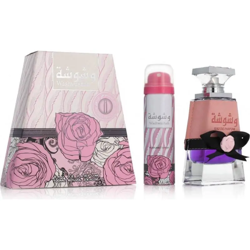 Lattafa Washwashah EDP for Women 100ML + 50ML Deo | Romantic, Long Lasting, Floral & Musky Scent