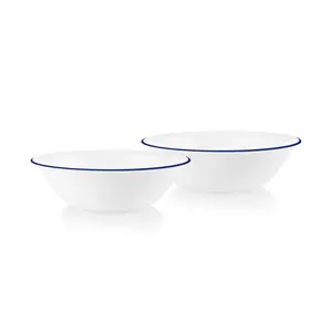 Corelle® Brilliant Blue Banded 1-quart Serving Bowls, 2-pack