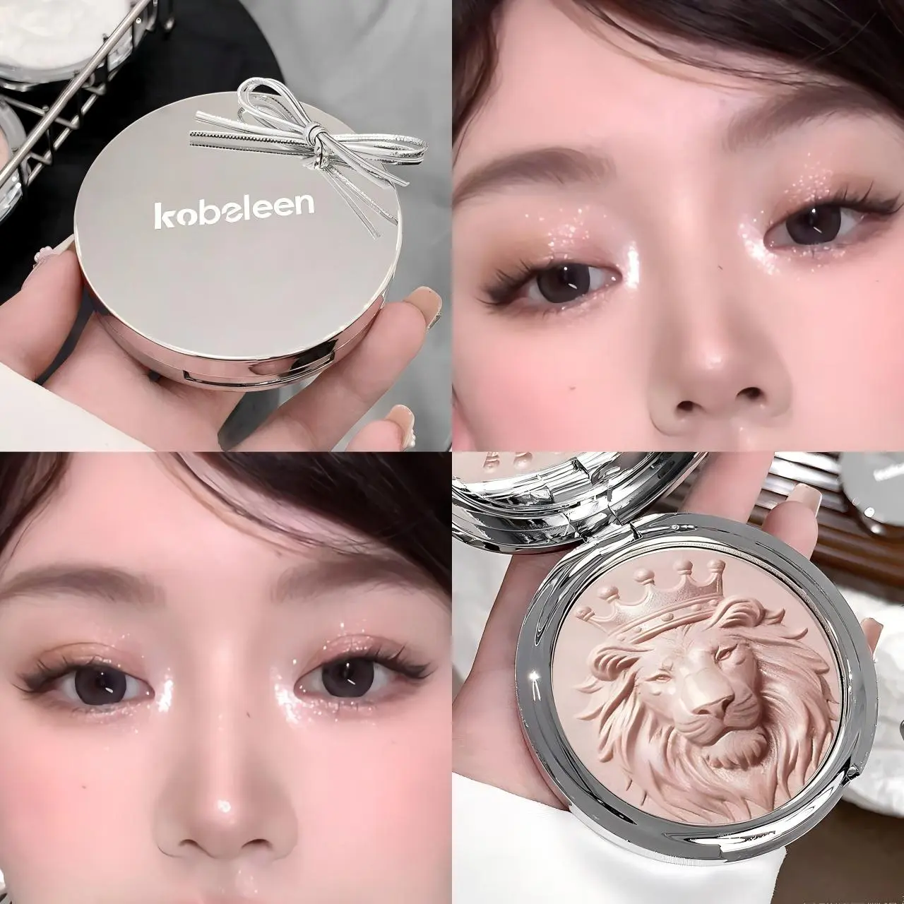 Lion Highlight Makeup Highlighter - Smooth Blendable Texture, Long-Lasting Luminous Finish, Ideal for Daily & Party Glamorous Looks