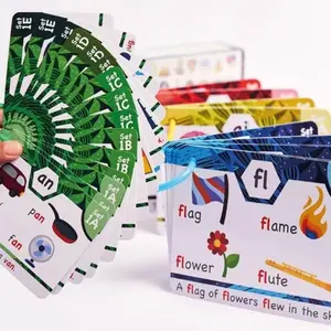 Early Education Phonetic Identifier Cards Set 4A for Kids Aged 4 to 8 Color Coded Learning Tools for Letter Pronunciation Word Blending Interactive Phonetics