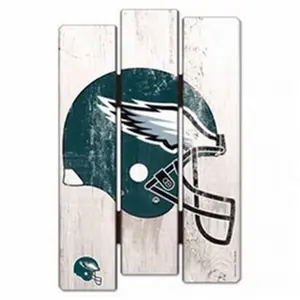 Philadelphia Eagles Sign 11x17 Wood Fence Style, Decor, Retro, Wooden, Hanging