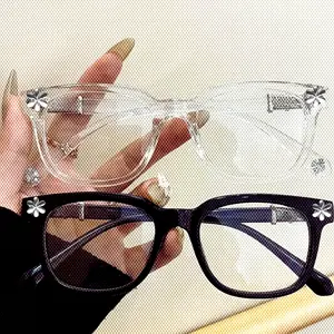 Blue Light Blocking Glasses for Men & Women – Oversized Square Frame UV400 Protection Lightweight Trendy Eyewear for Travel Work Outdoor