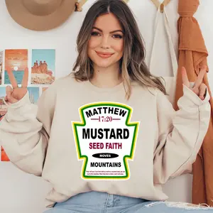 Matthew Mustard Seed Faith Moves Mountains Ready To Press DTF Transfers, DTF Hot Peel