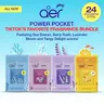 Aer Power Pocket Mono Aromatic Scented Sachets Carton Bundle - Sea Breeze, Jasmine, Lavender, Tangy Citrus Fresh Scents - 4x6 (24 Units Total) - Room Scent Home Fragrance Products