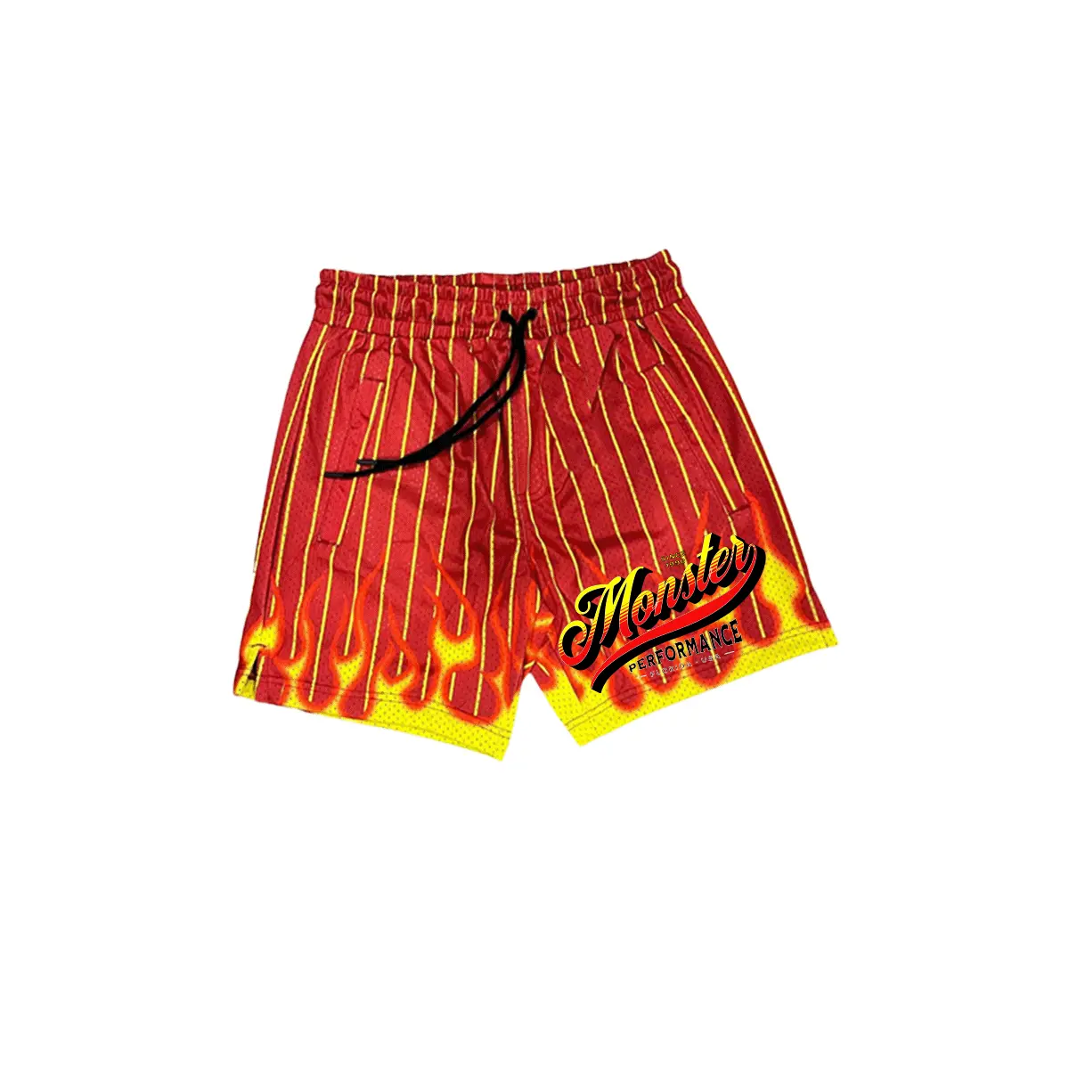 "Monster Performance" Flame Mesh Shorts