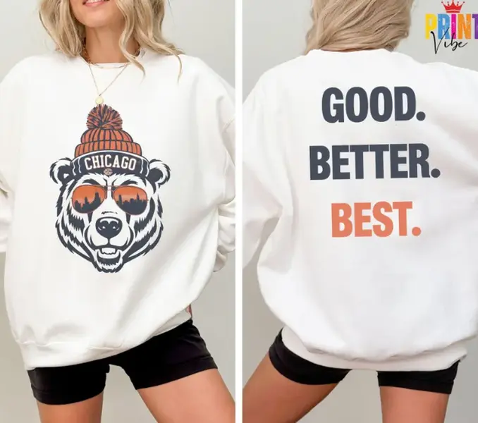 Chicago Football Sweatshirt, Chicago Sweater, Chicago Crewneck, Chicago Sweatshirt Unisex