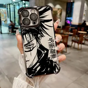 Anime Jujutsus Kaisens Phone Case Suitable for iPhone 17 16e 16 15 14 13 12 11 Mini Pro Max Air X XR XSMAX 8 7 Plus Anti Fall Transparent Soft Back Cover