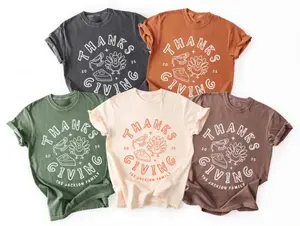 /COMFORT C/ Custom Family Thanksgiving Shirts, Matching Friendsgiving Group T-Shirts, Custom Family Name Turkey Day Tee, Retro Fall Graphic Shirt, Funny Fall Family Tees, Thanksgiving Crew Tops