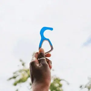 3 Pack of hoo(key)™ - The Only Patented Antimicrobial Silicone No-Touch Keychain Tool - Value Pack Deal!