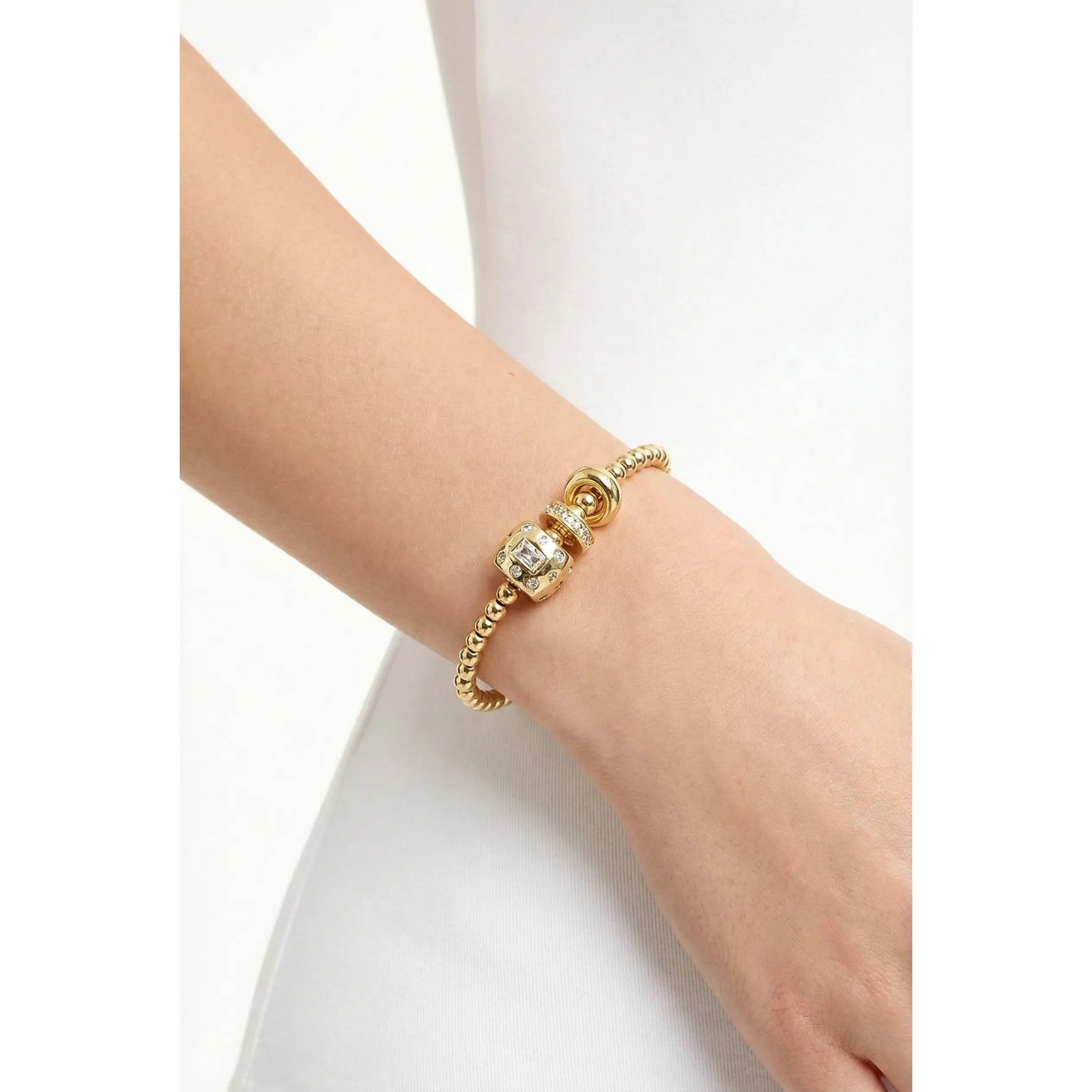 Roe Rondelle Ball Bracelet
