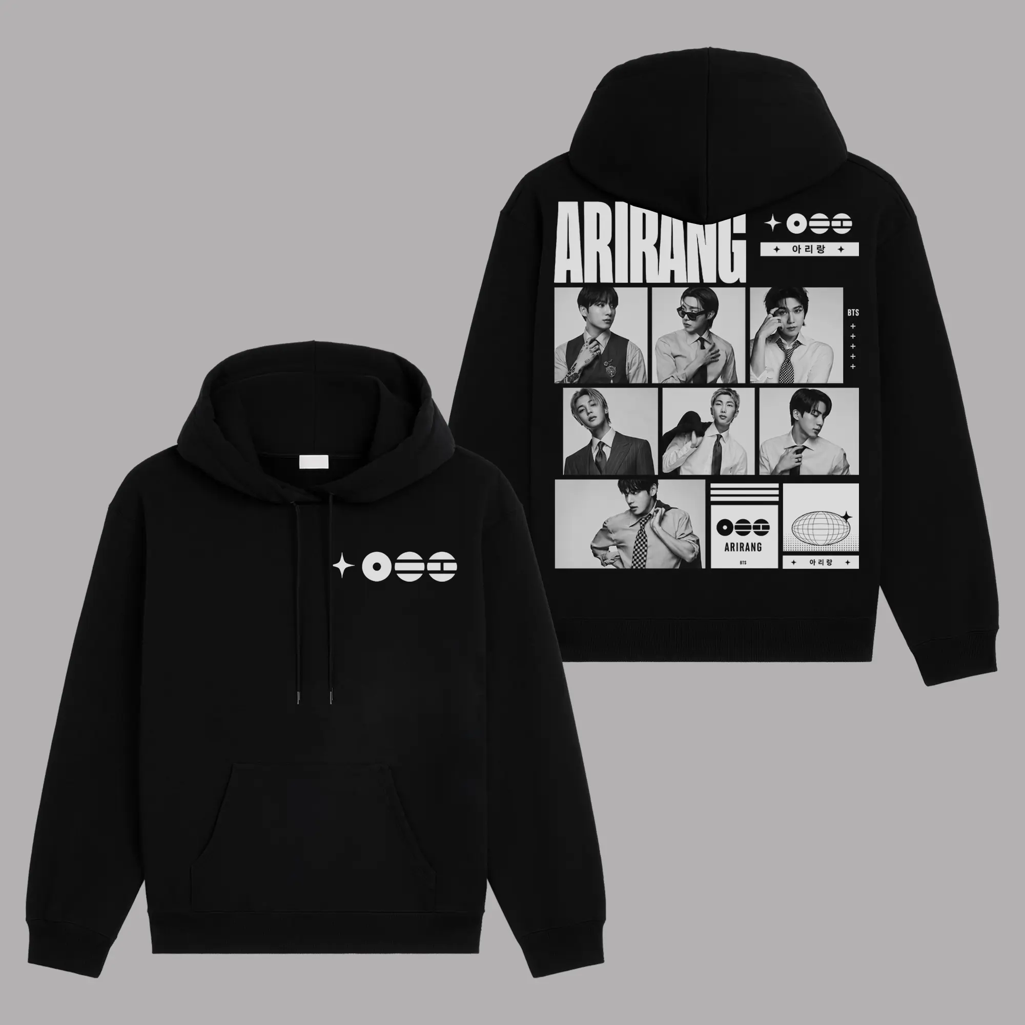 (Ver 7) Arirang World Tour 2026 Unisex Oversized Premium Cotton Hoodie Sweater T-Shirt, The Bangtan Hoodie Sweater T-Shirt , Vintage Music Merch Sweatshirt Hoodie T-Shirt, Pop Korea Style, New Album Gift For Fans