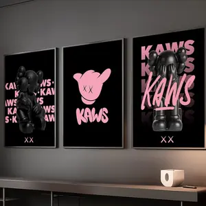 Pink K Poster Set Wall Art K Art Prints Contemporary Art  Home Decor K Canvas Artwork Digital Download, 50