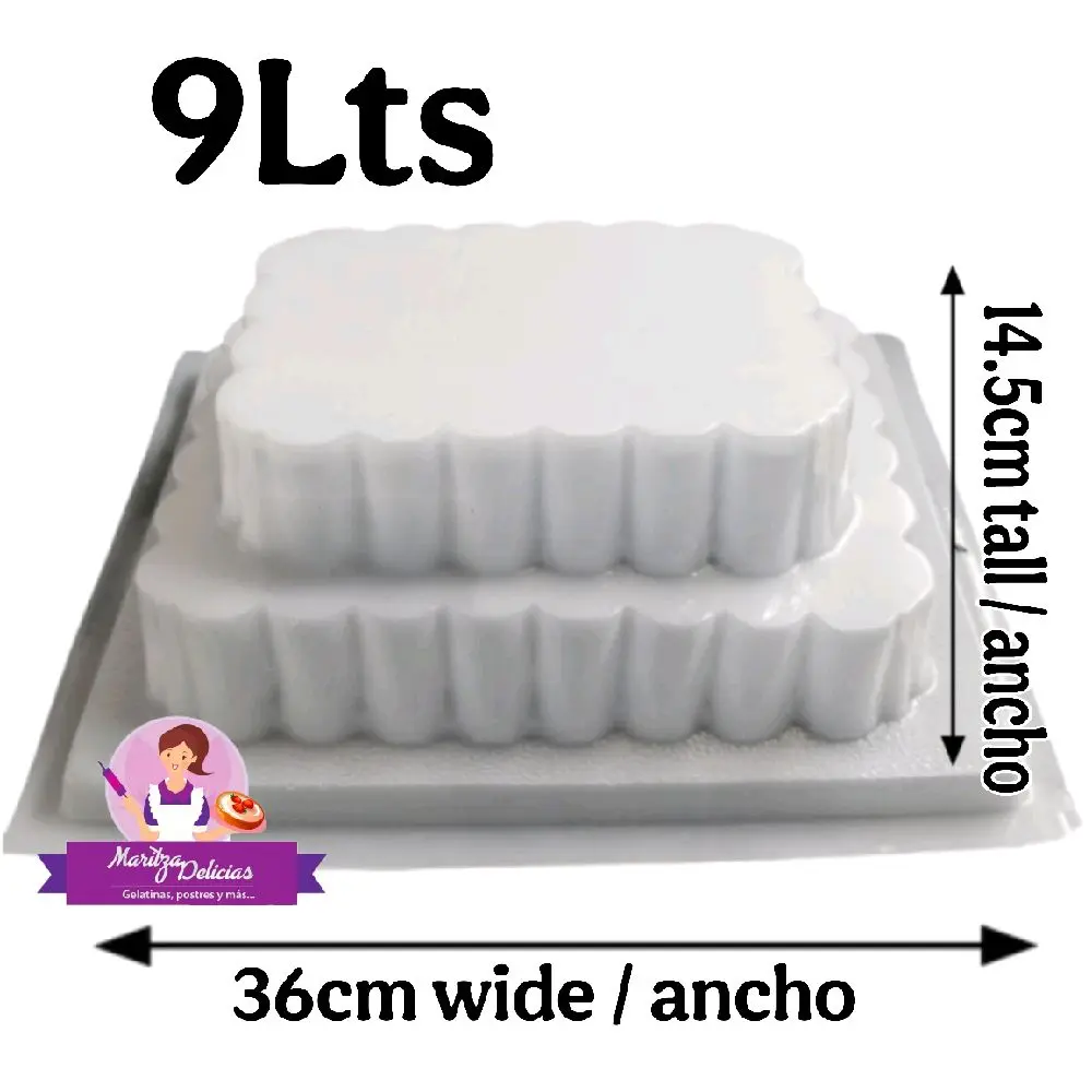 2 Tier Rectangle Jello Mold / 2 Pisos Rectangular Molde Gelatina