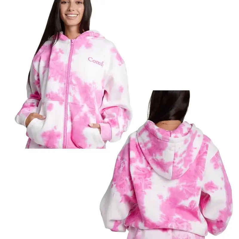 Comfort Minimalist Panther Zip Hoodie Limited Edition Strawberry Swirl | Spanish Christian Unisex Hoodie | Heavyweight Lavender Hooded Sweatshirt | Trendy Strawberry Swirl Hoodie | 2025