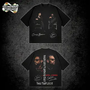 The R&B Tour 2026 : Raymond & Brown V10 Premium Cotton T-Shirt, R&B Music Duo Graphic Tee, Urban Hip Hop Soul Streetwear Shirt, Concert Tour Merch, Gift for R&B Fans, Vintage Music Tee