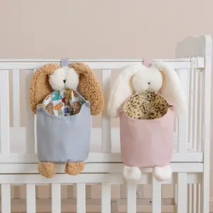 Hangable Baby Crib Hanging Storage Bag with Handle, for Children's Bed Headboard - Home Organizer for Toys and Essentials