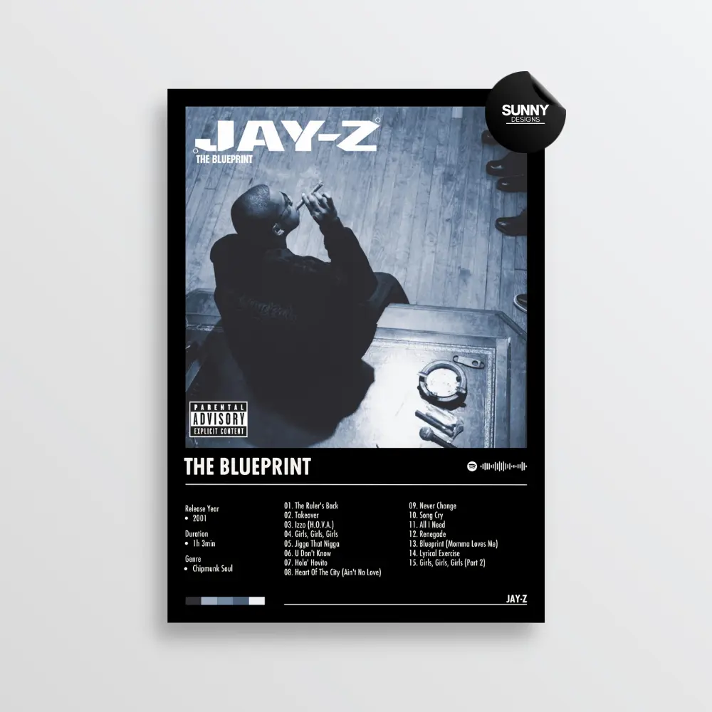 Jay -Z - The Blueprint | Album Cover Poster Jay -Z - The Blueprint | Album Cover Poster