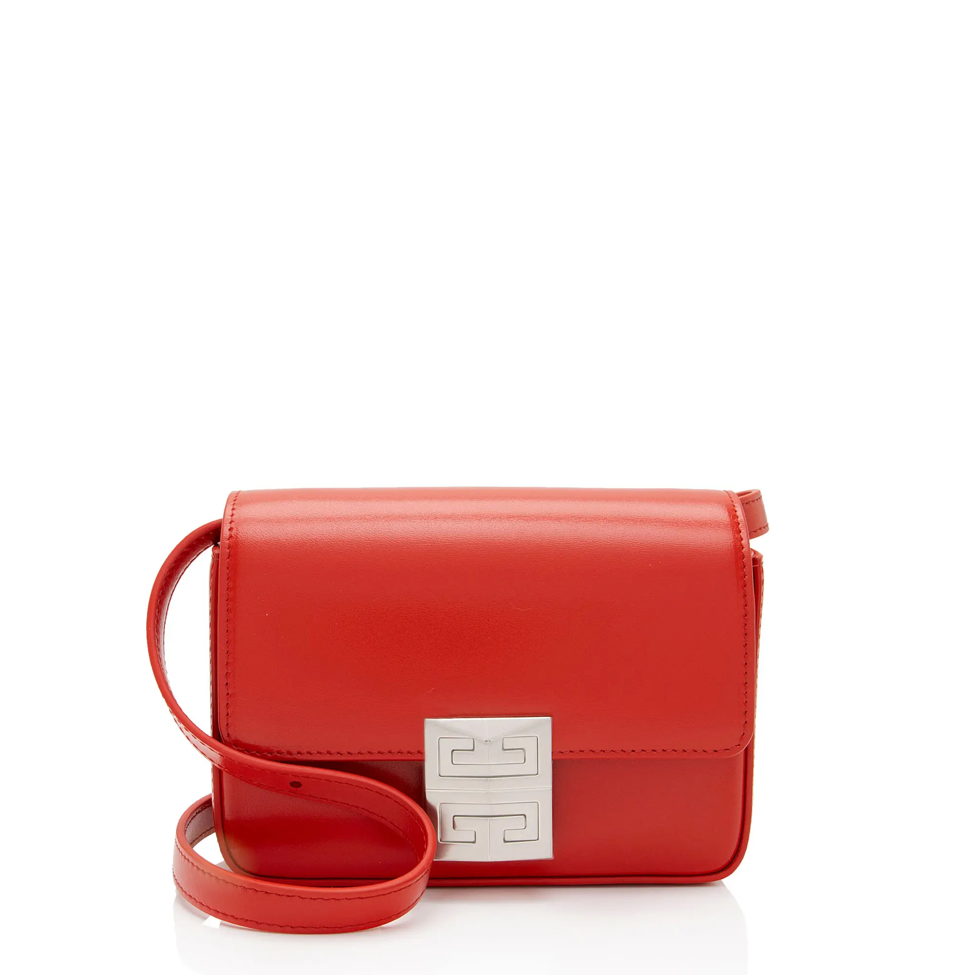 Pre-owned GIVENCHY Calfskin Crossbody Bags 4G Small Shoulder Bag