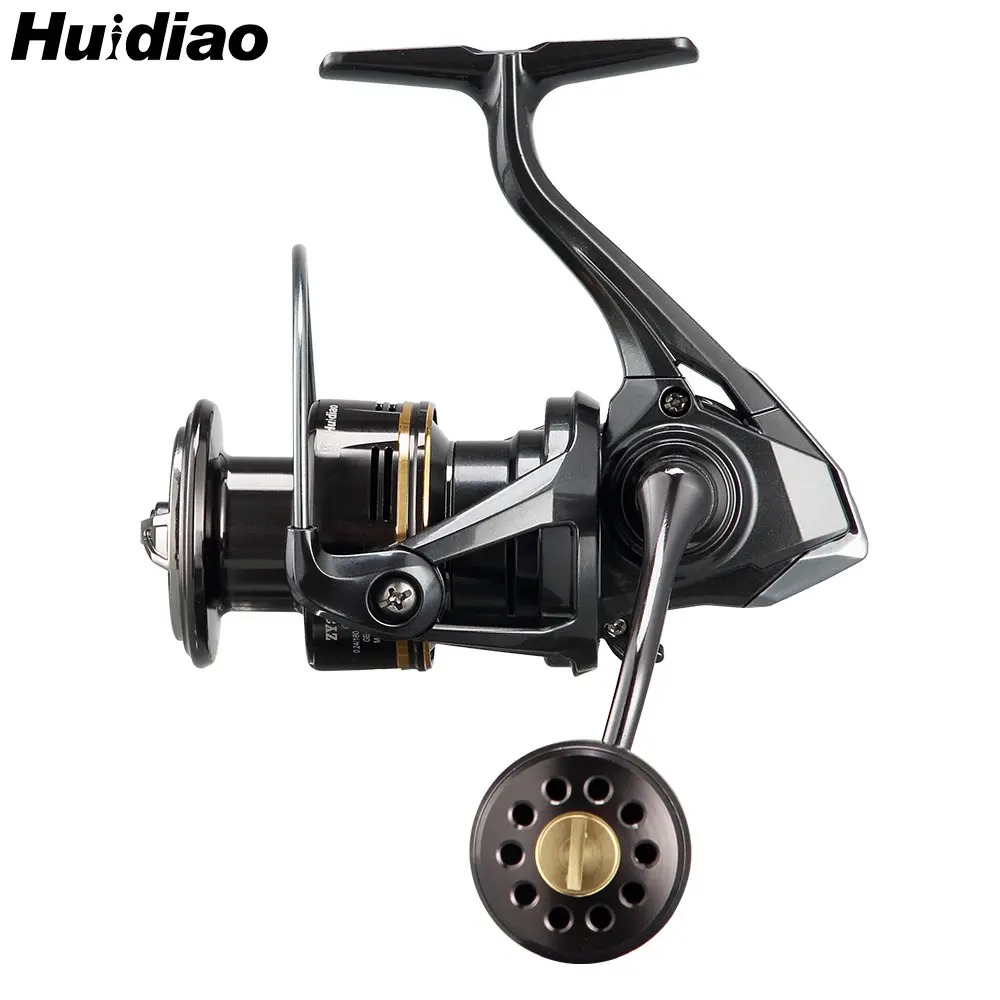Huidiao ZY Waterproof Spinning Reel 2000-7000 Zero Play Design 6+1 Stainless Steel Bearings Corrosion Resistant 18kg Max Drag Fishing Gear Saltwater Fishing Reel Fishing Equipment
