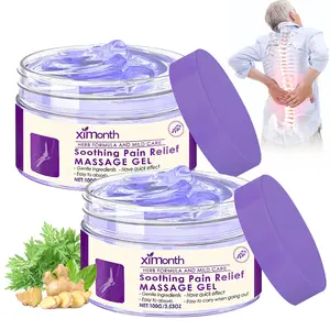 Ximonth 100g Pain Relief Massage Gel, Natural Plant Extracts Soothing Gel, Fast Absorbing Non-Greasy Joint Discomfort Relief